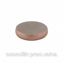 Мильниця Аксентія Конкрит з бетону сіра декор рожеве золото. Розмір O 10,7 см H 2 см Киев - изображение 1