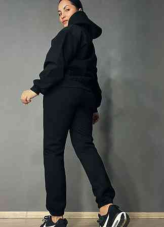 Костюм женский A-N 2735 с медвежонком в ​​камнях - худи и штаны черный, черный, XL Киев