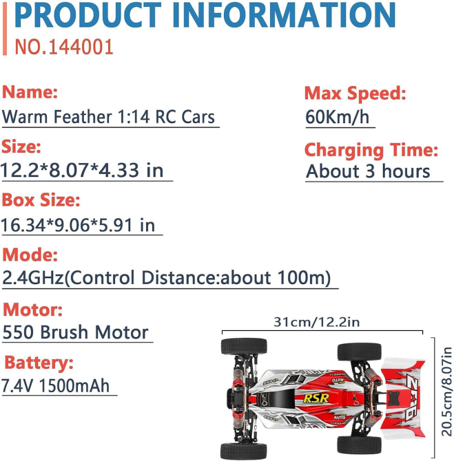 Швидкісна баггі на р/к WLtoys 144001 60 км/год 1:14: алюмінієве шасі, 4WD, 2 акумулятори, стан Б/У Київ - фото 7