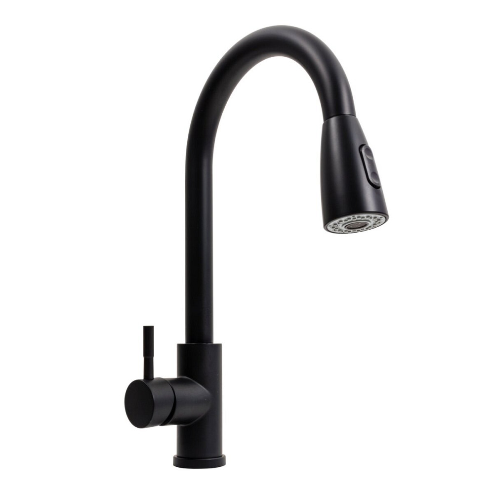 Кухонний змішувач Valeso F001B з висувним виливом Коломыя - изображение 1