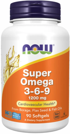 Омега 3-6-9 Now Foods Super Omega 3-6-9 1200 mg 90 гел капс Київ