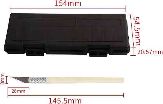 Набор ножей для дерева и кожи в кейсе, 3 ножа и 13 лезвий Киев