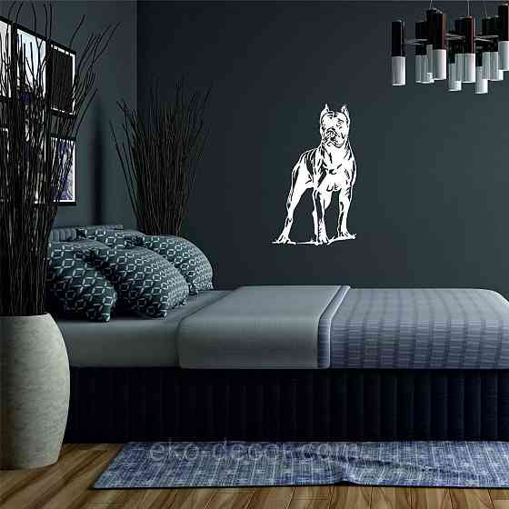 Декоративное настенное Панно «Кане-корсо», Декор на стену 110*65 см, Белый Киев