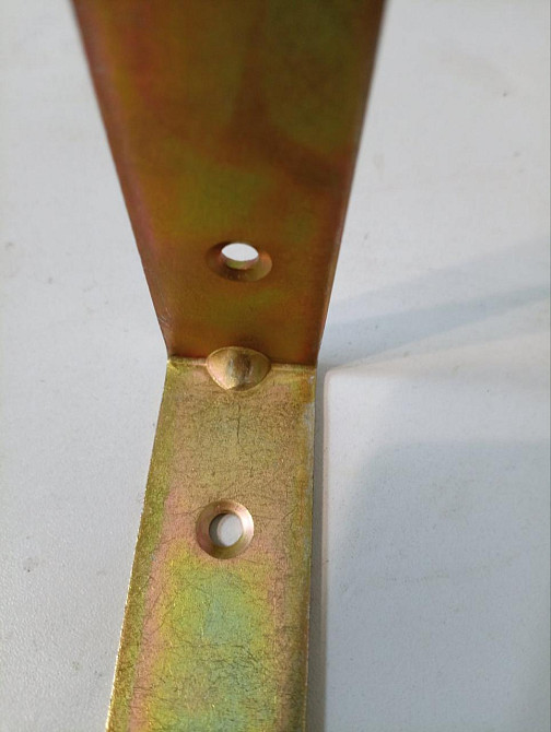 Монтажний кутник в жовтому оцинку  30х200х200 / 3мм, польського виробника Киев - изображение 3