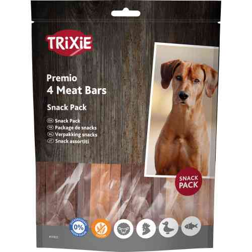 Лакомство Trixie Premio 4 Meat Bars для собак с курицей уткой бараниной и лососем 4х100 г Киев
