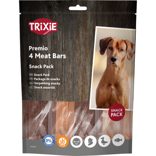 Ласощі Trixie Premio 4 Meat Bars для собак з куркою качкою бараниною та лососем 4х100 г Київ - фото 1