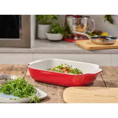Форма для випікання KitchenAid з кришкою керамогранітна 3,8 л Червона (CC006108-001) Вінниця