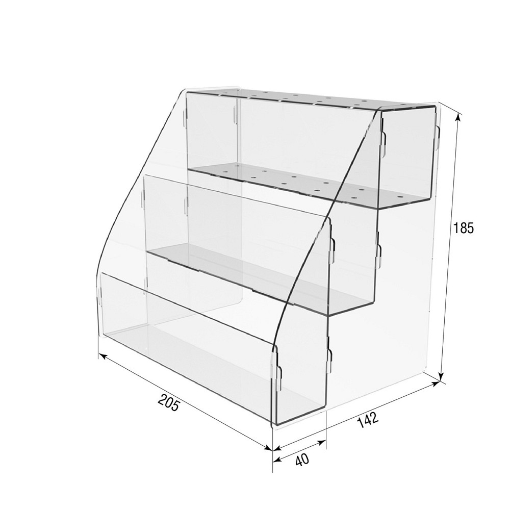 Товарна гірка EKOSTAR на 2 полиці утримувачем для цукерок 205х142х185 Київ - фото 4