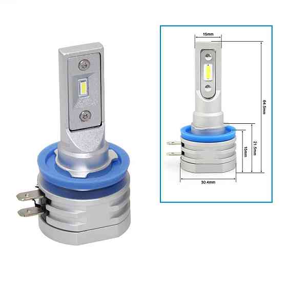 Лампы светодиодные Qline Alpha H11Bv2 6000K (2шт) Харків