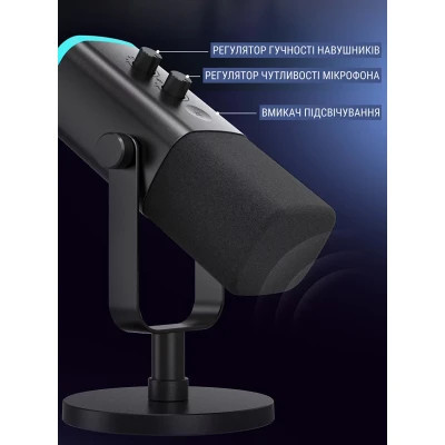 Микрофон Fifine AM8 USB/XLR Black (AM8) Винница - изображение 7