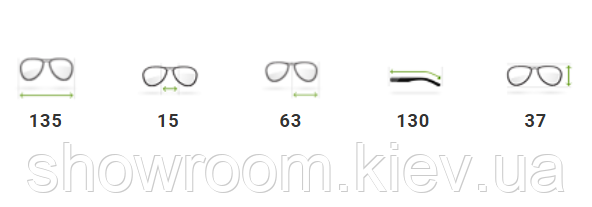 Чоловічі сонцезахисні окуляри Porsche Design (0375) black Київ - фото 4