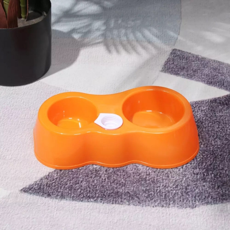 Годівниця поїлка автоматична для собак і для котів (помаранчевий) Вінниця - фото 1