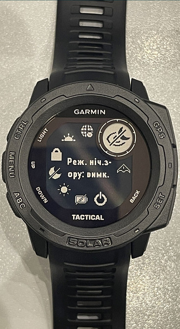 Смарт-Часи Garmin Instinct Solar, Tectical Edition Black. Київ - фото 4