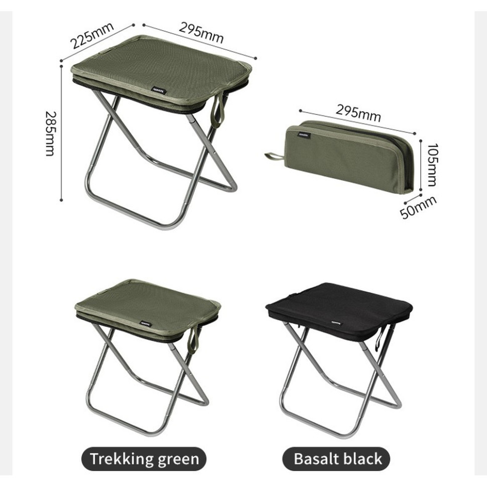 Стул складной Naturehike CNK2550JJ011 алюминий (Черный) Киев - изображение 2