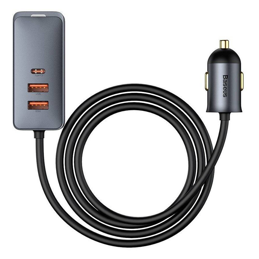 Автомобільний зарядний пристрій Baseus Share Together PPS multi-port 120W CCBT-A0G (сіре) Миколаїв - фото 2