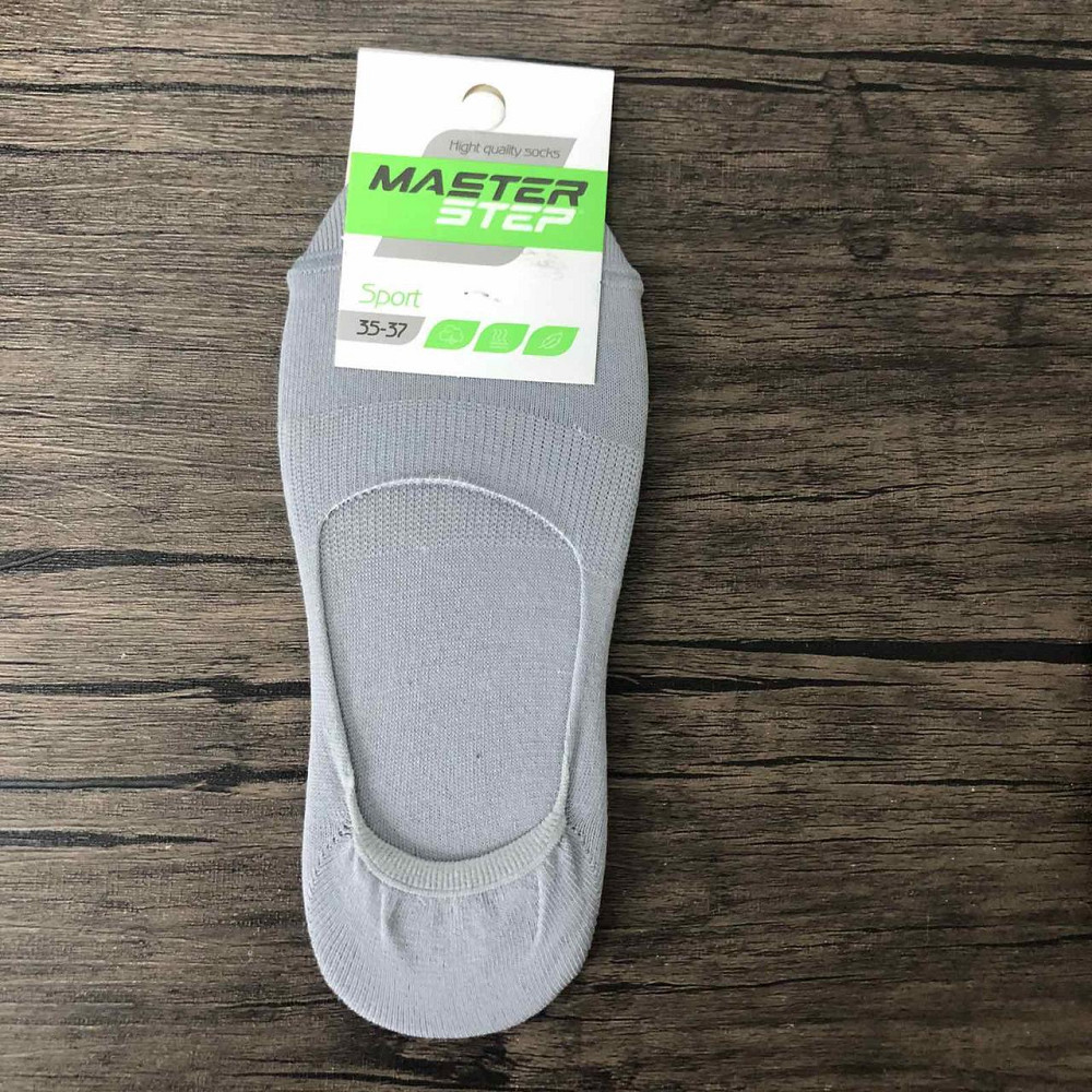 Підслідники жіночі однотонні з силіконом на п'яті Master Step 35-39 арт.484 у кольорах Чернівці - фото 7