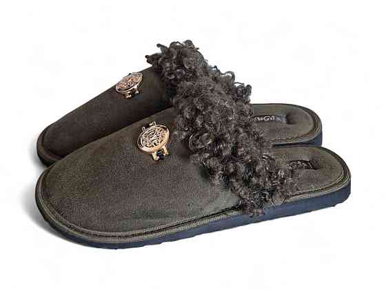 Тапочки женские закрытые PaGo 39 размер 24 см Хаки Одесса