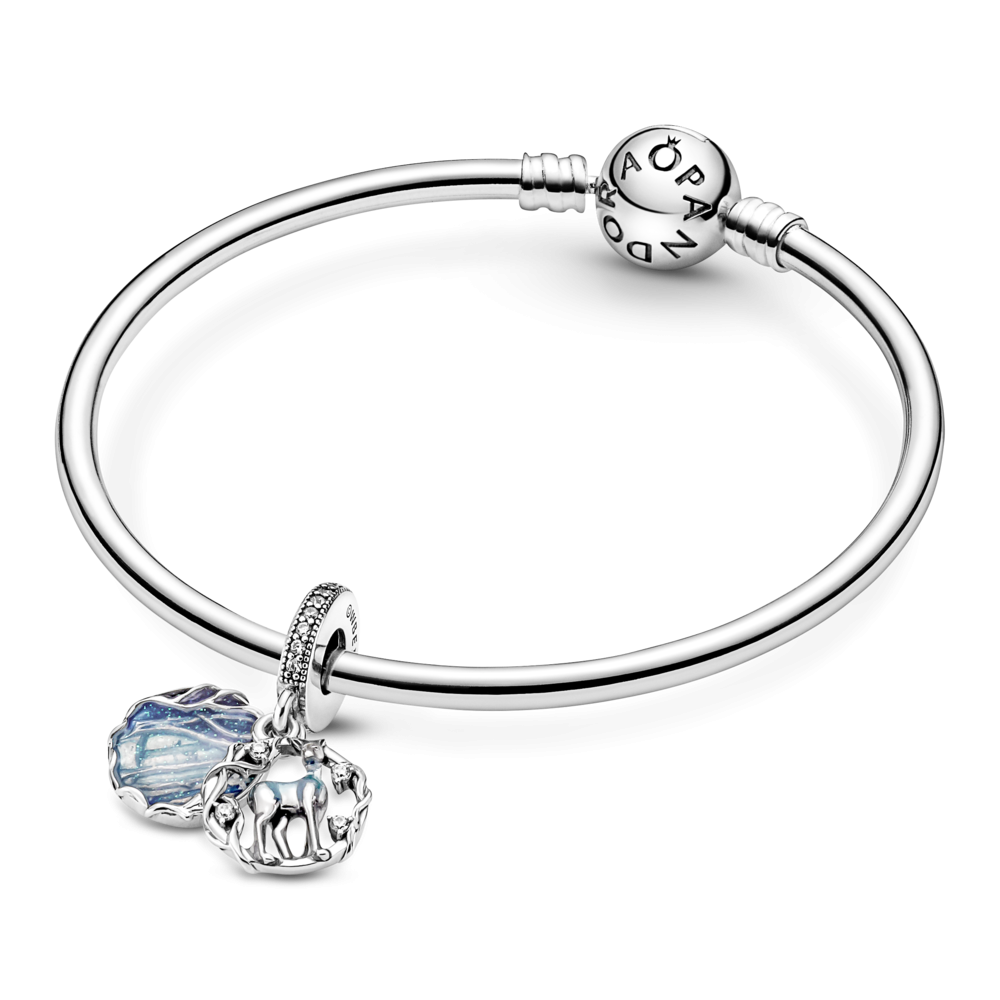 Серебряный шарм Бусина 