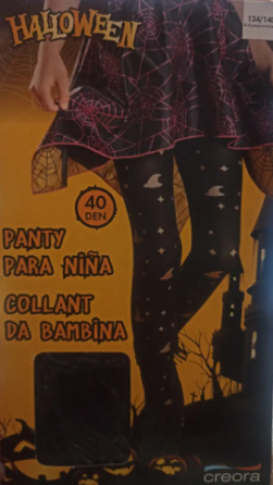 Колготки Хелловін дитячі Капелюшки відьми 40 den чорний 12-14 Київ