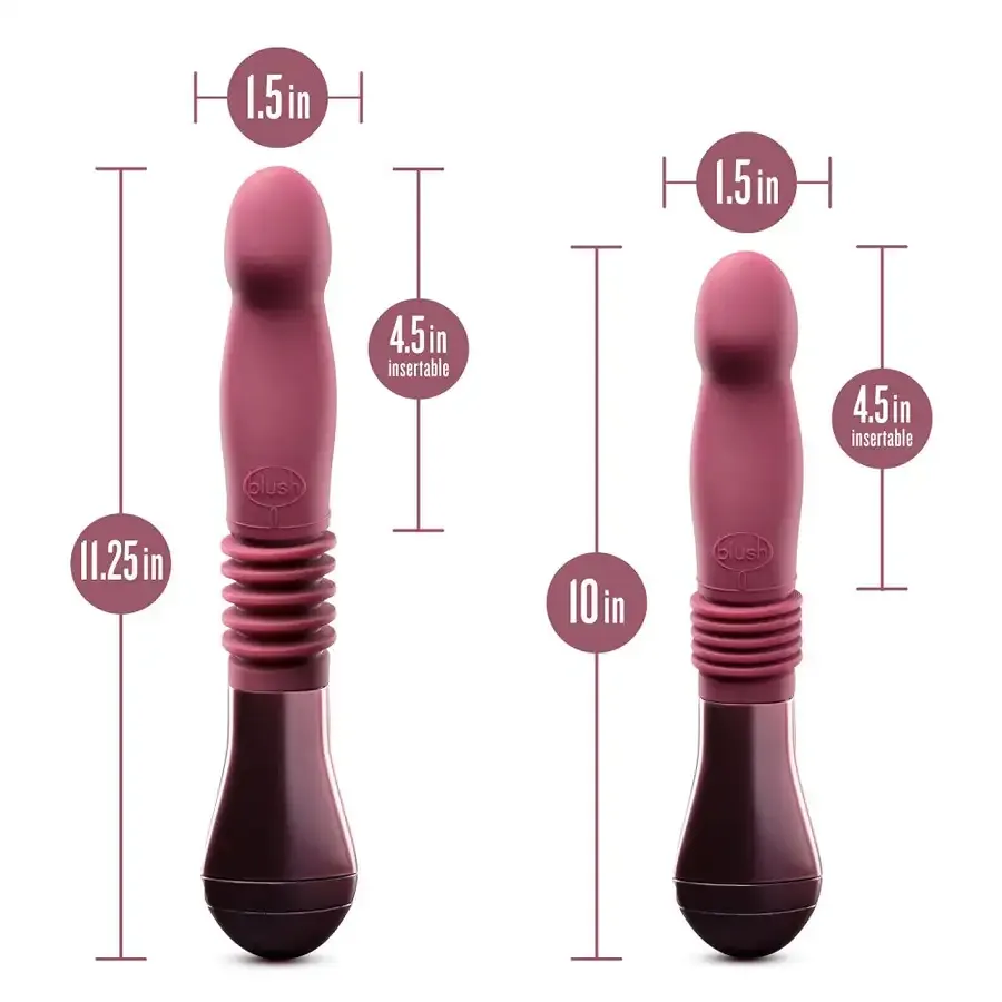 Пульсатор Temptasia by Blush - Trixie Thrusting Dildo - Wine Red Львів - фото 5