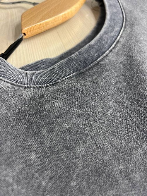 Футболка жіноча A-N 26029 оверсайз широка варена тай дай довгий рукав 3\4 з вишивкою попереду one size, сірий, one size Київ - фото 19