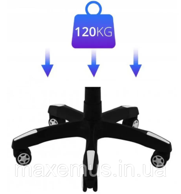 Кресло геймерское раскладное B 8 1 0 геймерский стул компьютерный с 2 подушками белый Мостиска - изображение 18