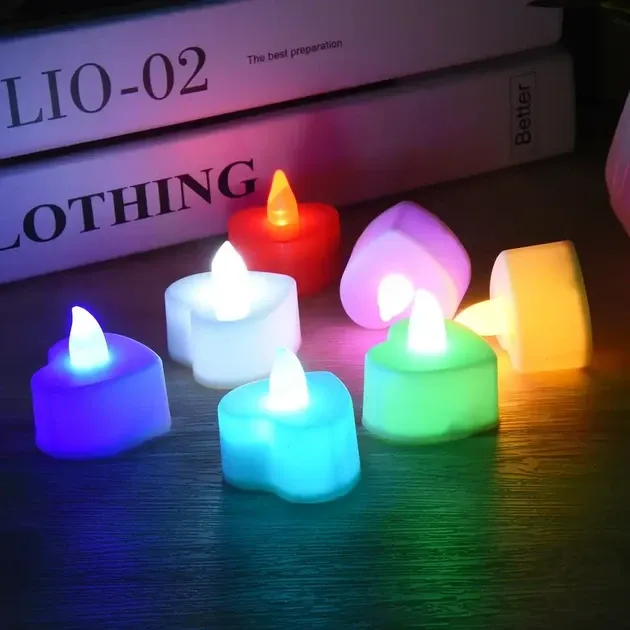 Светильники-сердца с эффектом свечи, набор 24 шт. Киев - изображение 13