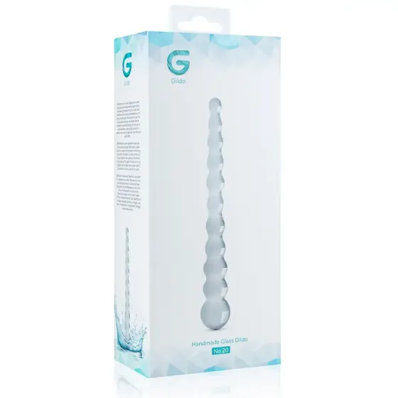 Скляний дилдо у вигляді намистин Gildo Glass Dildo No. 20 Львів
