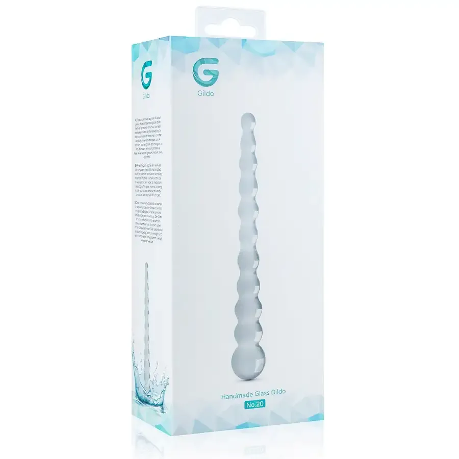 Скляний дилдо у вигляді намистин Gildo Glass Dildo No. 20 Львів - фото 5