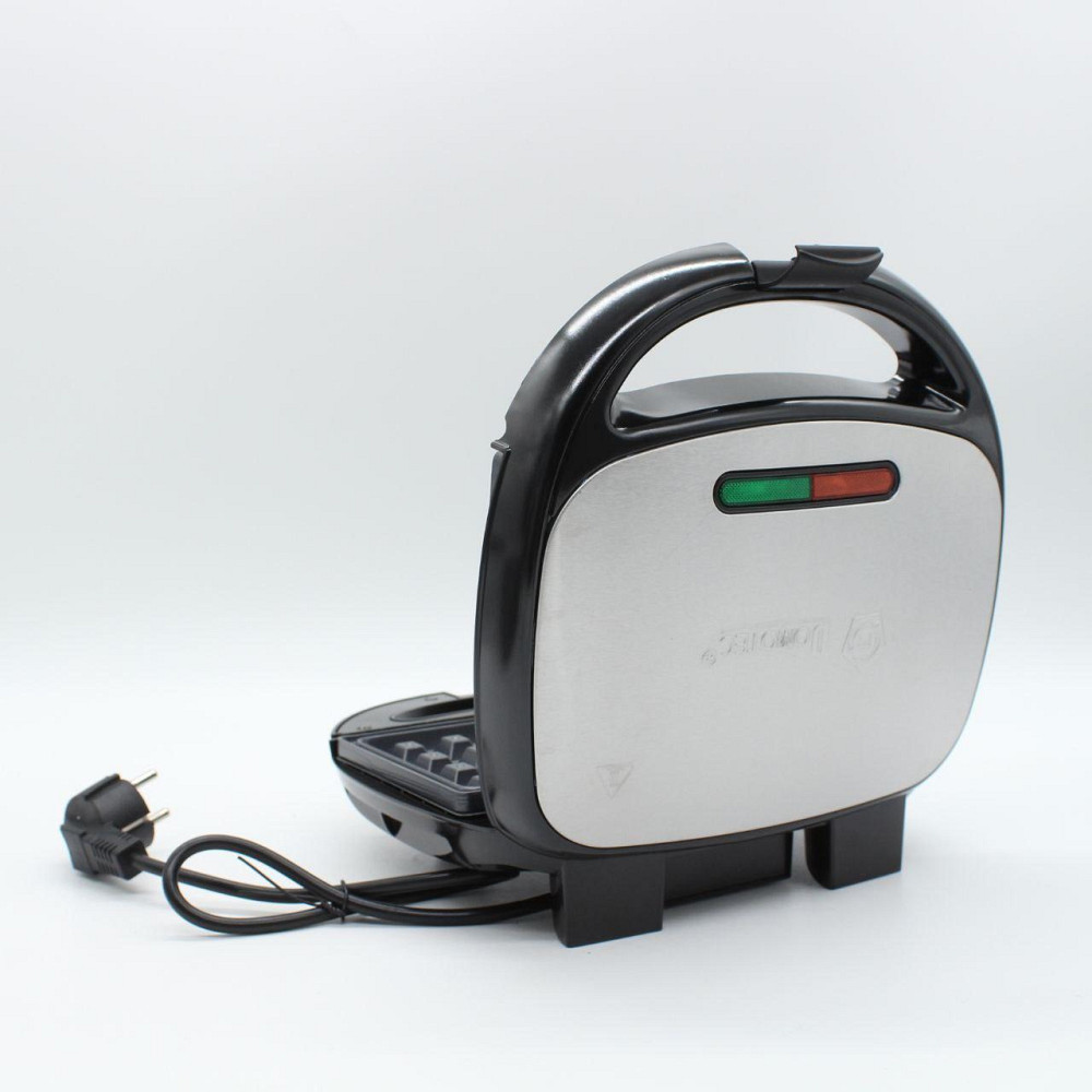 Электрическая cендвичница 4в1, 1000Вт, Domotec MS-7704 / Домашняя бутербродница гриль / Вафельница орешница Киев - изображение 8