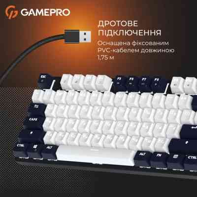 Клавиатура GamePro Genesis Metallic MK110B Outemu Red Switch USB UA Black (MK110B) Винница