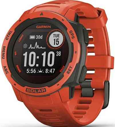 Смарт-Часи: Garmin Instinct Solar Flame Red. Київ