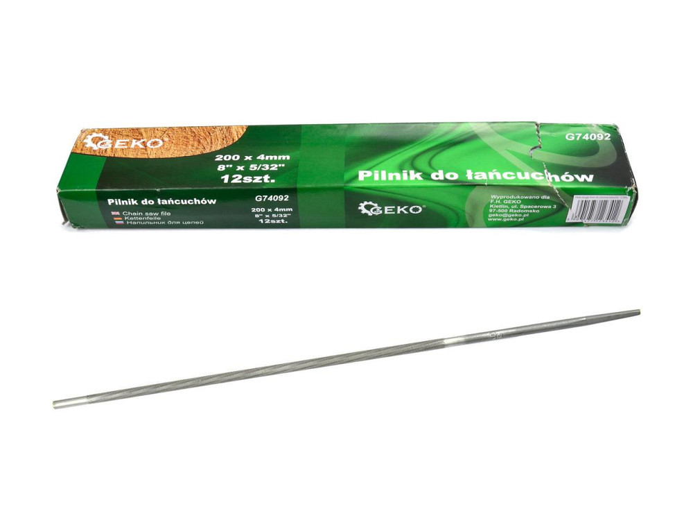Напилок заточки ланцюгових пил "GeKo" 4 мм Киев - изображение 1