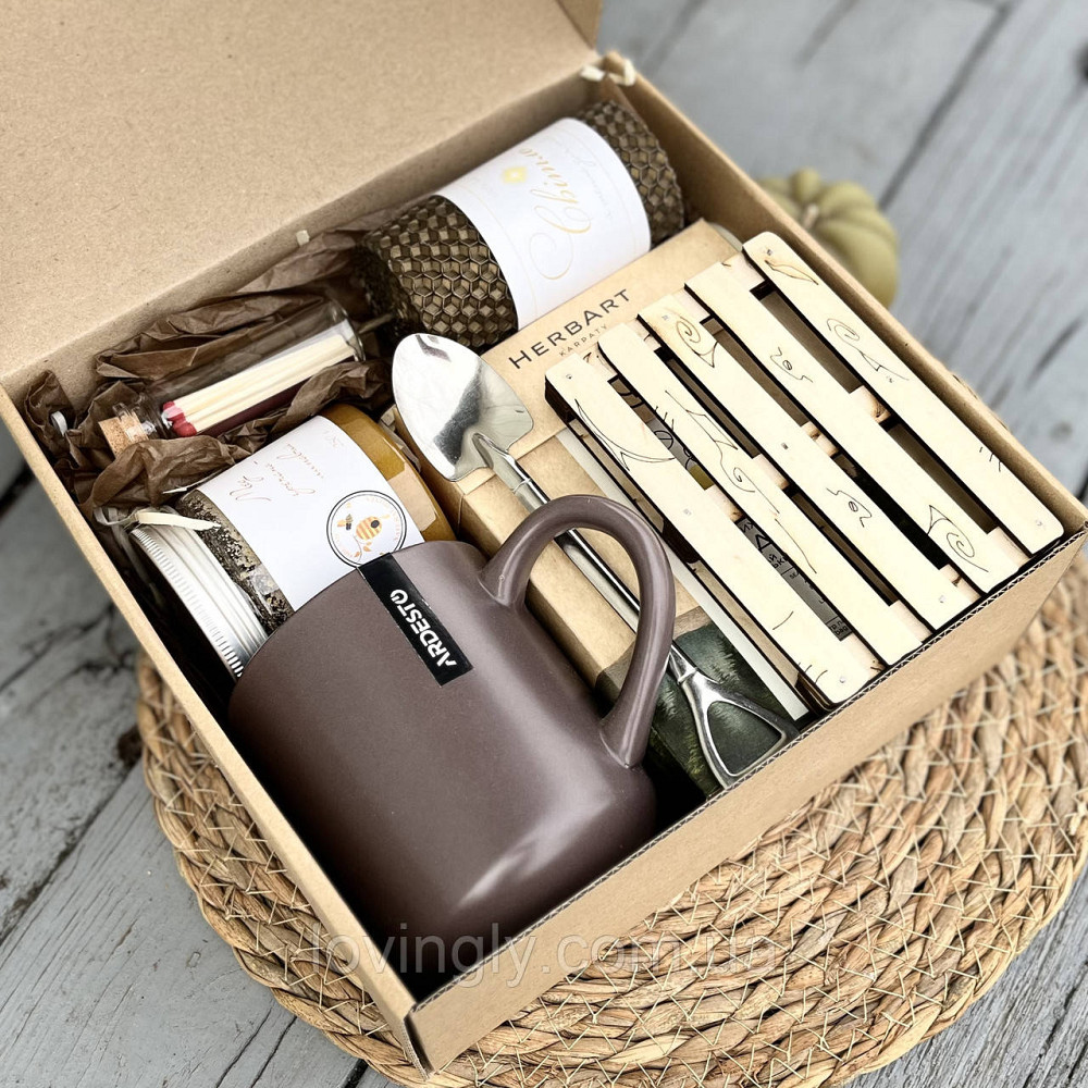 Подарок для мужчины, отца, друга или брата – мужской набор с чашкой, чаем и медом Ирпень - изображение 4