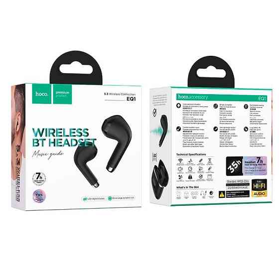 Бездротові навушники HOCO EQ1 Black Київ