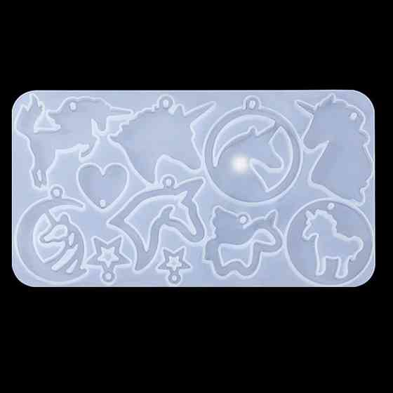 Молд силіконовий Єдиноріг 147 на 80 мм сірий Київ