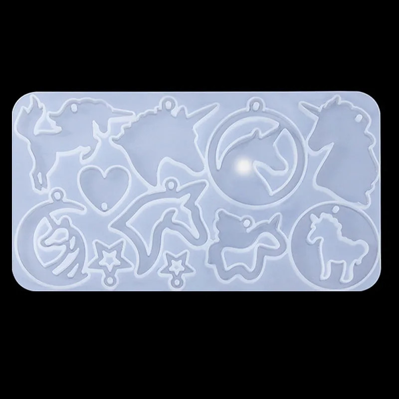 Молд силиконовый Единорог 147 на 80 мм серый Киев - изображение 1