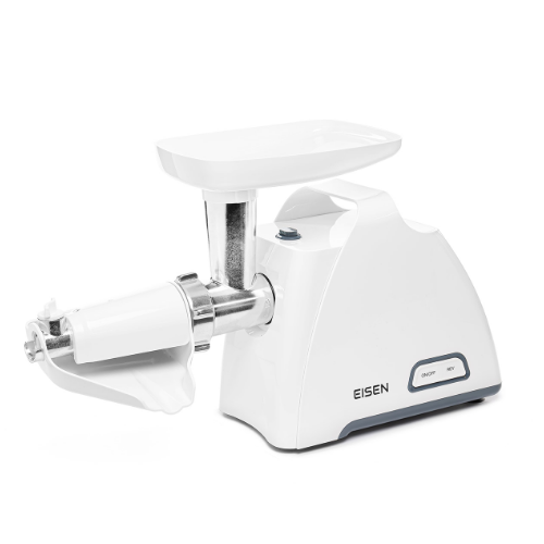 Мясорубка 2000W 2,5кг/мин (2 решетки/2 терки/насадка для колбас/кеббе/томатов) белая EMG-202JS EISEN Житомир - изображение 7