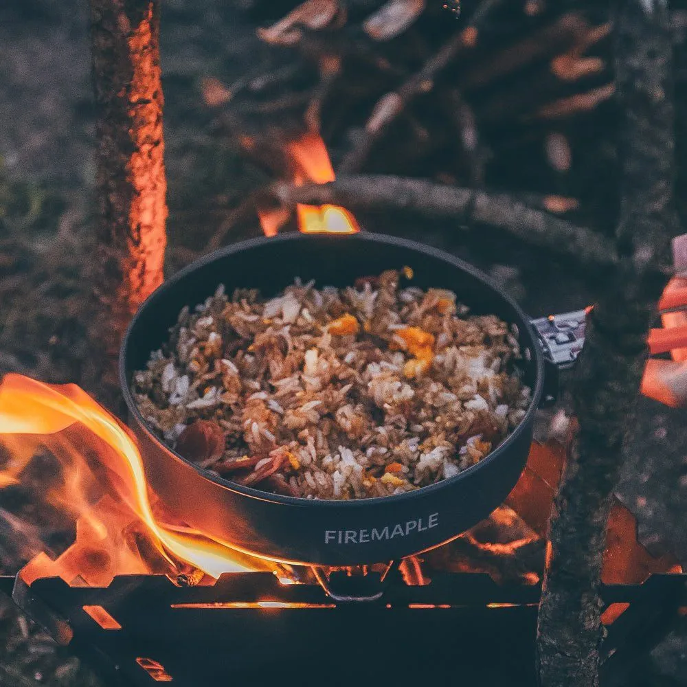 Сковорідка туристична Fire Maple Feast FP (діаметр 19.4 см) рифлене дно Вінниця - фото 5