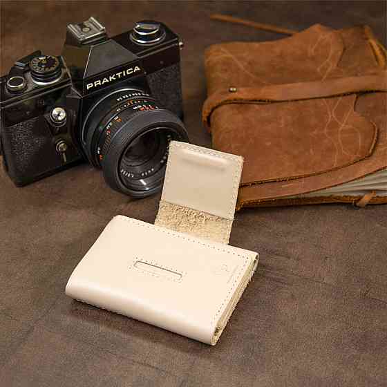 Невелике портмоне унісекс Бежевий (GRANDE PELLE) Київ