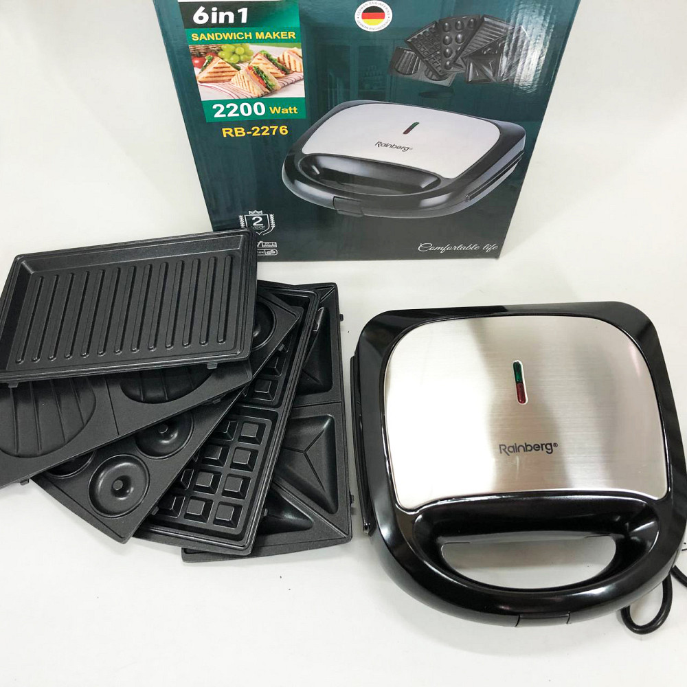 Мультипекарь для приготовления гриля Rainberg RB-2276 6 в 1 2200 Вт, Гриль для мяса овощей UJ-89 Львов - изображение 9