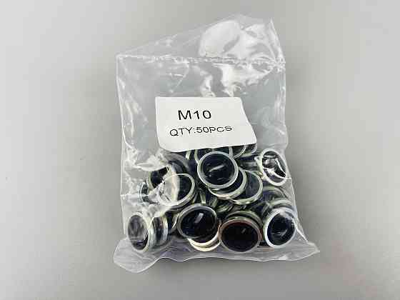 Шайба з гумовим кільцем NBR всередині 10 мм, для гідравліки, олії, води, повітря. Мукачево