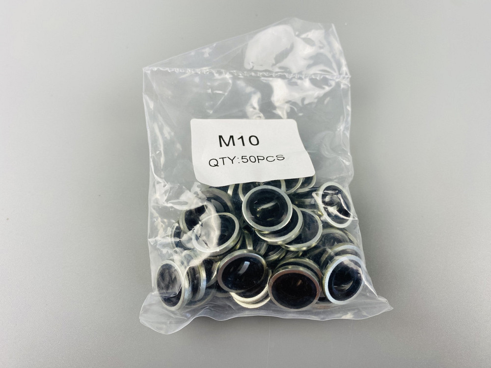 Шайба з гумовим кільцем NBR всередині 10 мм, для гідравліки, олії, води, повітря. Мукачево - фото 4