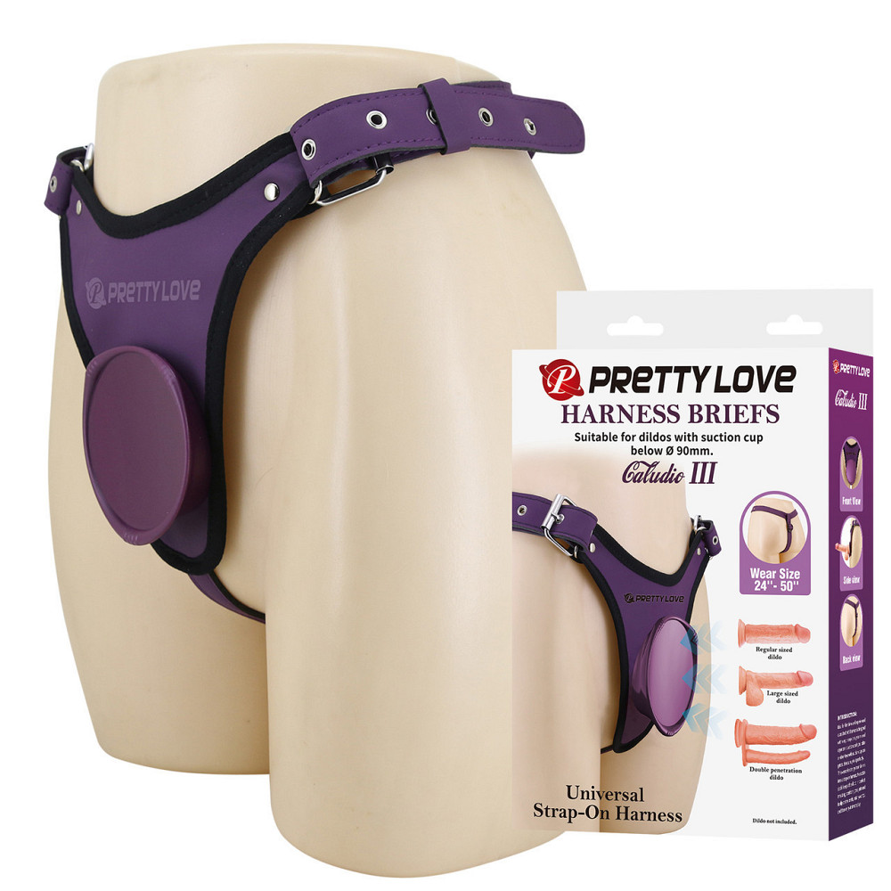 Універсальна система для страпону Pretty Love - Caldric III Purple Universal Harness Briefs, BW-022107-2 Sex Aura Київ - фото 1
