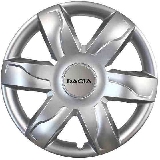 Автомобильные модельные колпаки R15 Dacia 318 4шт, SJS, серебряные Киев