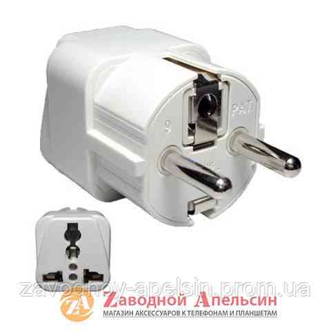 Перехідник адаптер потрійний з англійської вилки Одеса