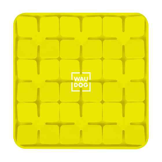 Килимок для пошуку корму WAUDOG Silicone, 205х205х17 мм, жовтий Київ