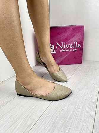 Nivelle Балетки жіночі NIVELLE 1267 капучіно дракон (весна-осінь, шкіра натуральна) (3448) Коломия