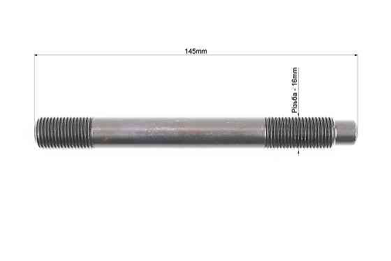 Шпилька головки циліндра М16x145mm к-кт 4шт R195NM/ZS1100 + гайка 4шт Киев