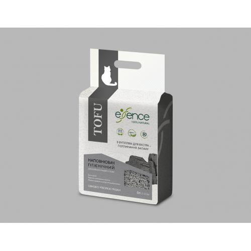 Наполнитель гигиенический Essence мм для кошачьего туалета для экстра поглощения натурального запаха из тофу с углем гранула 1- Киев - изображение 6